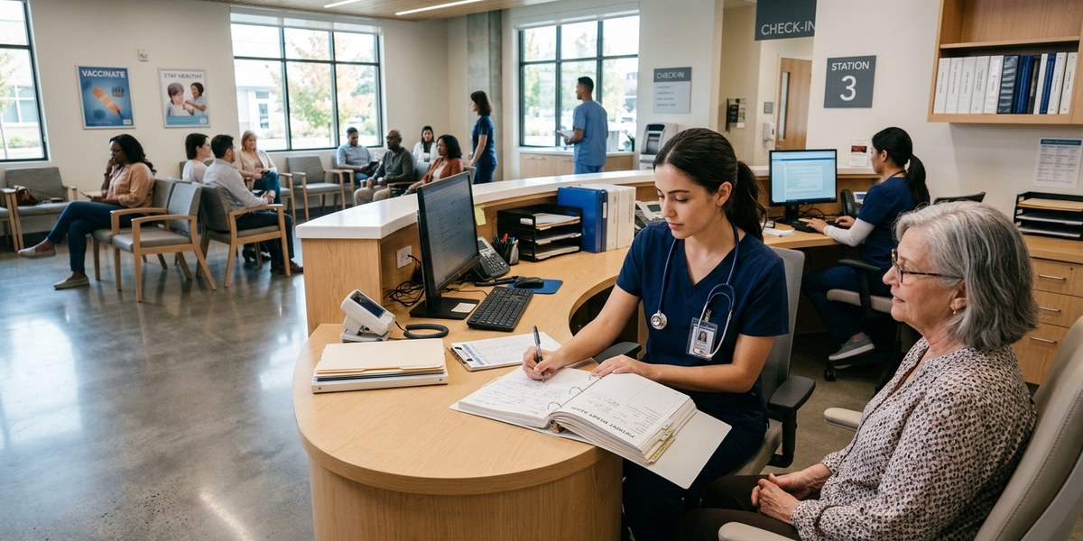 CMA certified medical assistant vs real estate community manager — career guide illustrati