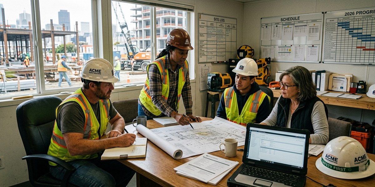 how to become a project manager in construction - career guide illustration