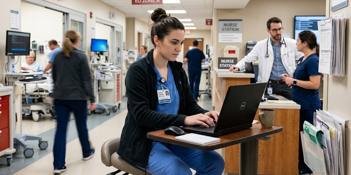 medical scribe vs medical assistant — career guide illustration