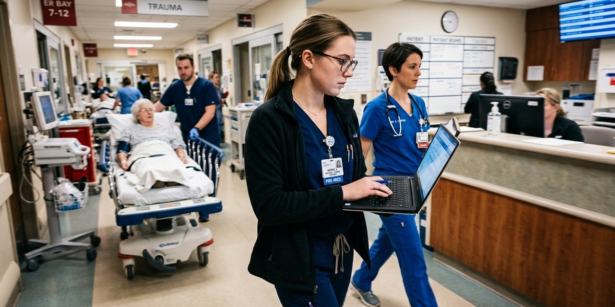 medical scribe vs medical assistant — career guide illustration