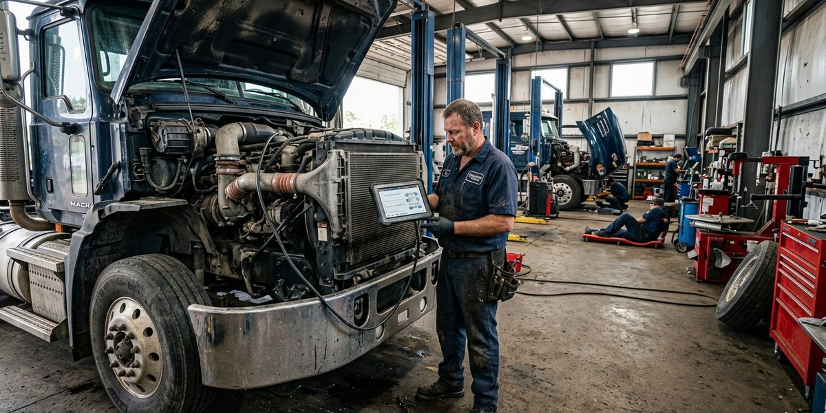 how to become a diesel mechanic — career guide illustration