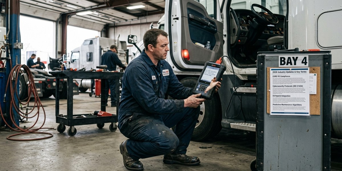 how to become a diesel mechanic — career guide illustration