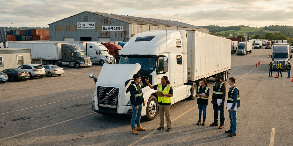 how to become a truck driver - career guide illustration