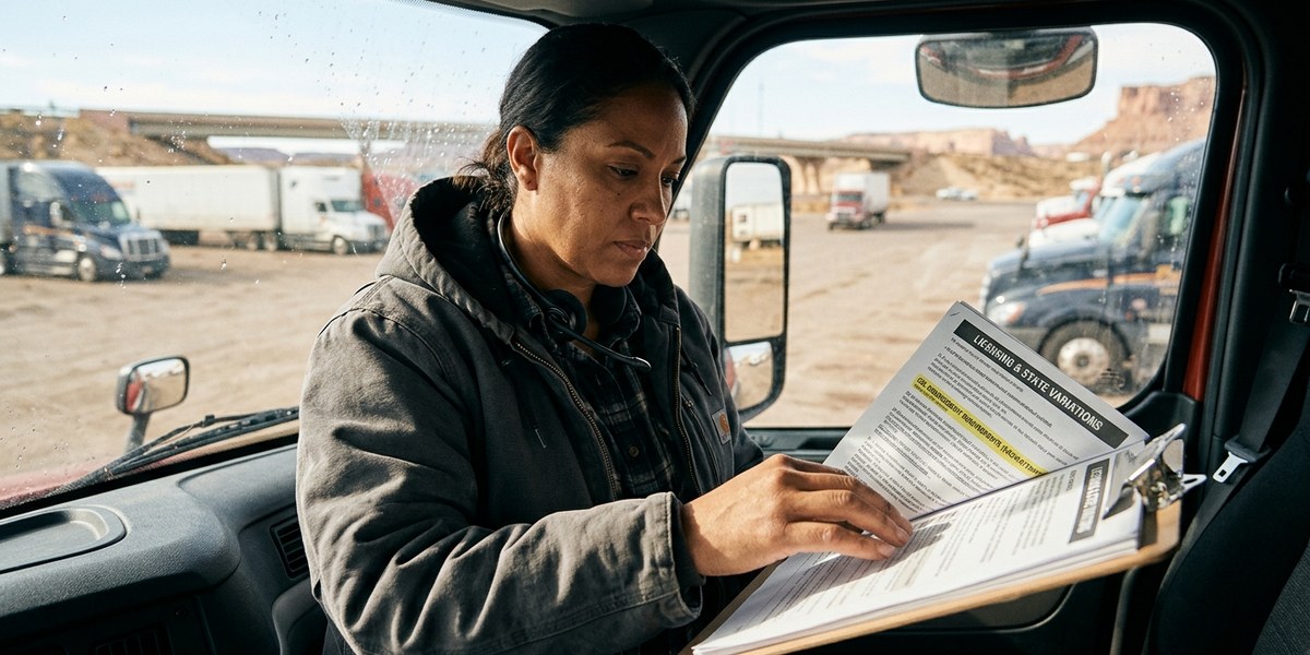 how to become a truck driver - career guide illustration