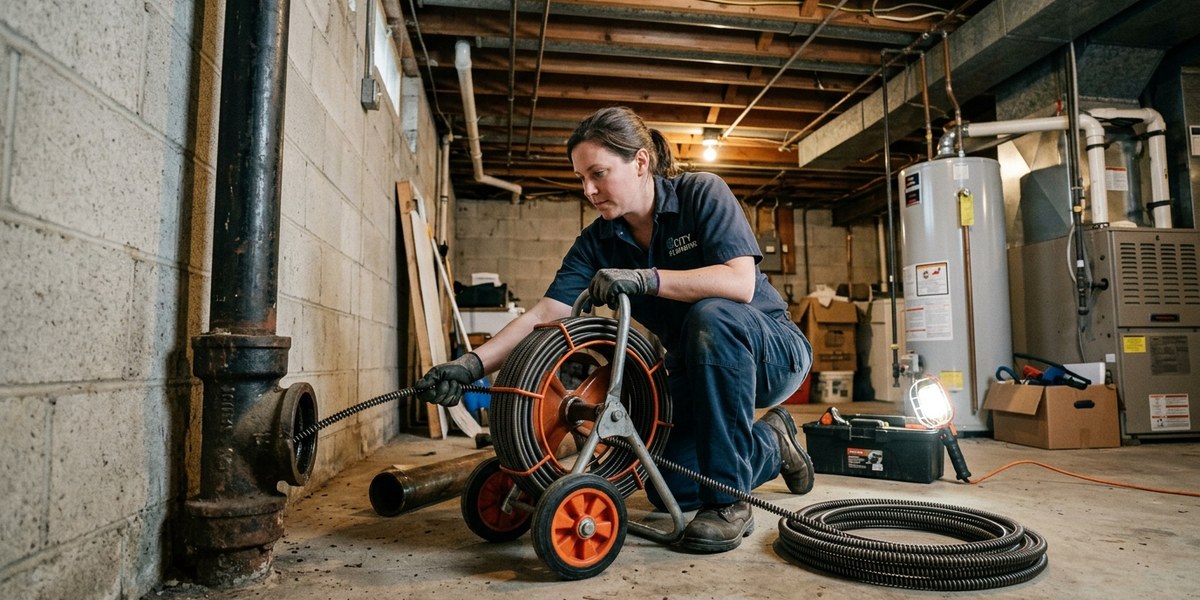 how to use a plumbing snake — career guide illustration